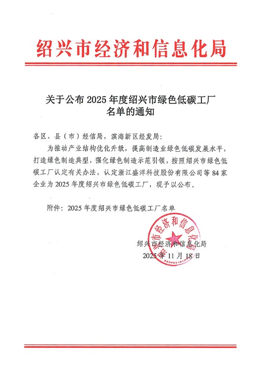 В поисках «зеленого» будущего – компания Hengjiu Transmission Technology признана «зеленым» и низкоуглеродистым заводом в городе Шаосин